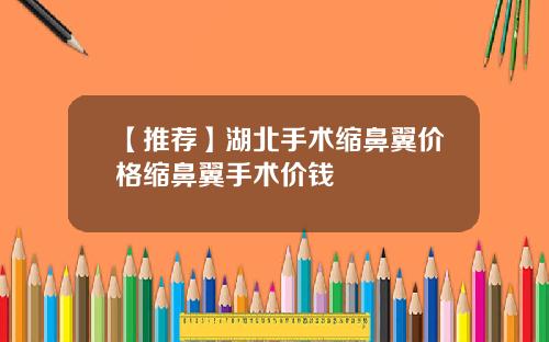 【推荐】湖北手术缩鼻翼价格缩鼻翼手术价钱