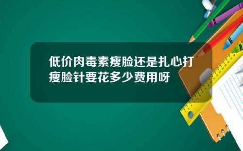 低价肉毒素瘦脸还是扎心打瘦脸针要花多少费用呀
