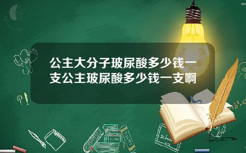 公主大分子玻尿酸多少钱一支公主玻尿酸多少钱一支啊