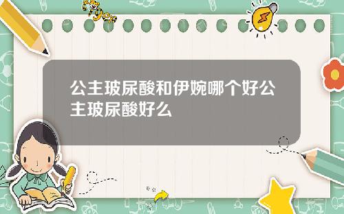 公主玻尿酸和伊婉哪个好公主玻尿酸好么
