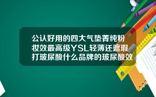 公认好用的四大气垫菁纯粉妆效最高级YSL轻薄还遮瑕打玻尿酸什么品牌的玻尿酸效果好