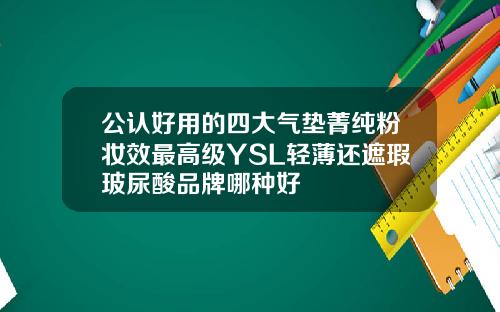 公认好用的四大气垫菁纯粉妆效最高级YSL轻薄还遮瑕玻尿酸品牌哪种好