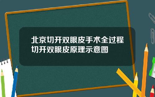 北京切开双眼皮手术全过程切开双眼皮原理示意图