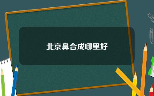 北京鼻合成哪里好