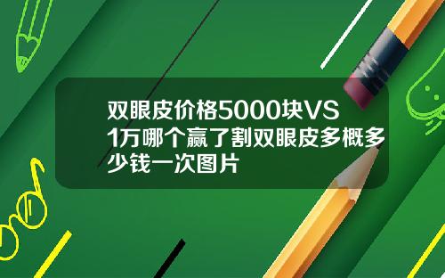 双眼皮价格5000块VS1万哪个赢了割双眼皮多概多少钱一次图片