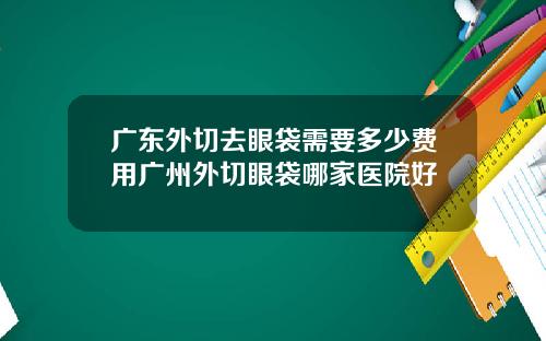 广东外切去眼袋需要多少费用广州外切眼袋哪家医院好