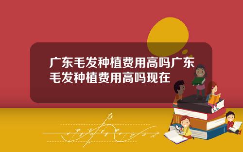 广东毛发种植费用高吗广东毛发种植费用高吗现在