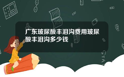 广东玻尿酸丰泪沟费用玻尿酸丰泪沟多少钱