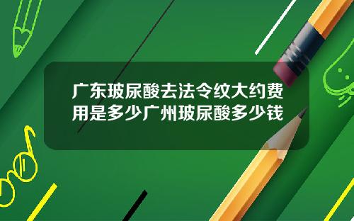 广东玻尿酸去法令纹大约费用是多少广州玻尿酸多少钱