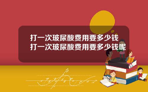 打一次玻尿酸费用要多少钱打一次玻尿酸费用要多少钱呢