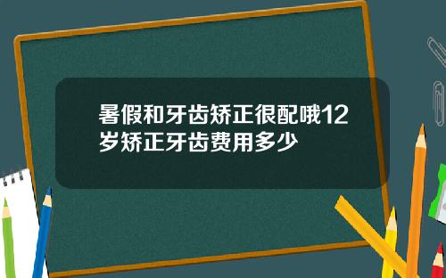 暑假和牙齿矫正很配哦12岁矫正牙齿费用多少