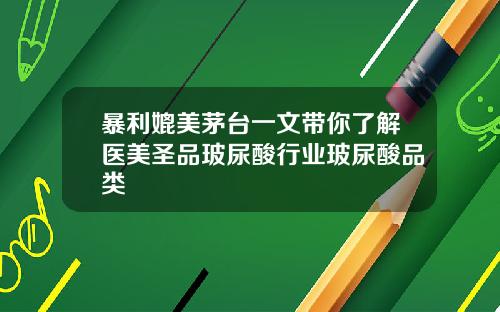 暴利媲美茅台一文带你了解医美圣品玻尿酸行业玻尿酸品类