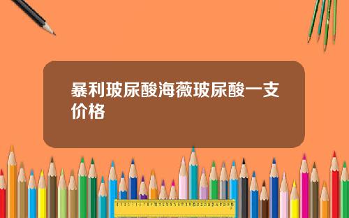 暴利玻尿酸海薇玻尿酸一支价格