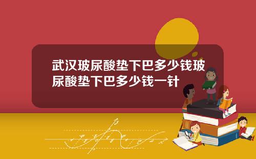 武汉玻尿酸垫下巴多少钱玻尿酸垫下巴多少钱一针