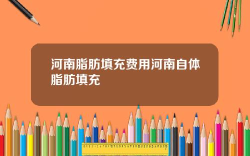 河南脂肪填充费用河南自体脂肪填充