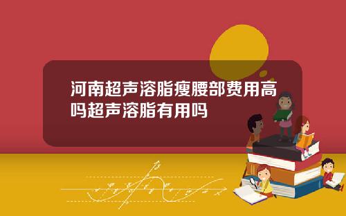 河南超声溶脂瘦腰部费用高吗超声溶脂有用吗