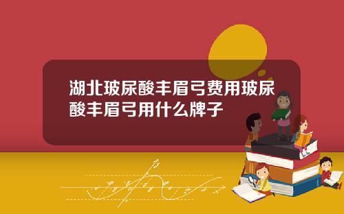 湖北玻尿酸丰眉弓费用玻尿酸丰眉弓用什么牌子