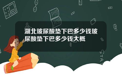 湖北玻尿酸垫下巴多少钱玻尿酸垫下巴多少钱大概