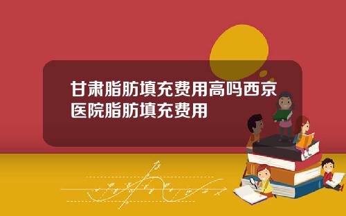 甘肃脂肪填充费用高吗西京医院脂肪填充费用