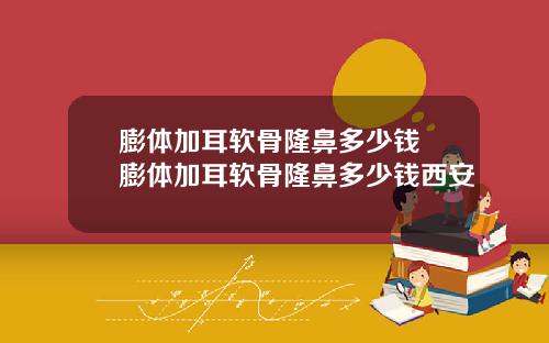 膨体加耳软骨隆鼻多少钱 膨体加耳软骨隆鼻多少钱西安