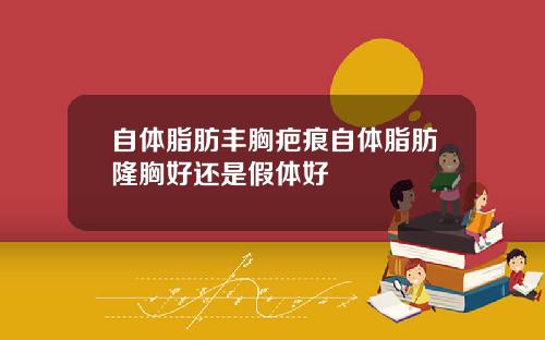 自体脂肪丰胸疤痕自体脂肪隆胸好还是假体好