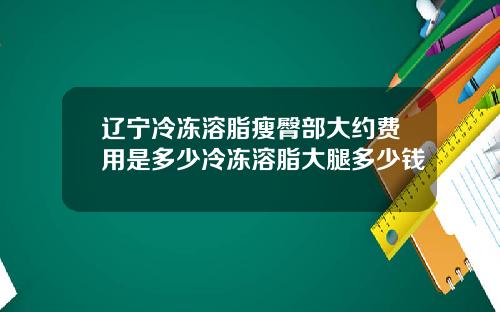 辽宁冷冻溶脂瘦臀部大约费用是多少冷冻溶脂大腿多少钱