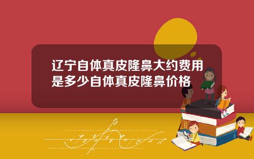 辽宁自体真皮隆鼻大约费用是多少自体真皮隆鼻价格