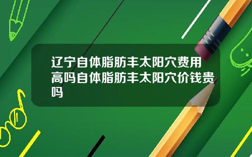 辽宁自体脂肪丰太阳穴费用高吗自体脂肪丰太阳穴价钱贵吗