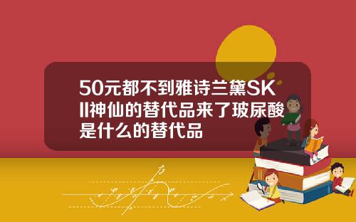 50元都不到雅诗兰黛SKII神仙的替代品来了玻尿酸是什么的替代品