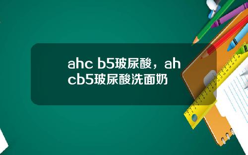 ahc b5玻尿酸，ahcb5玻尿酸洗面奶