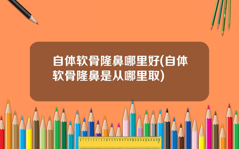 自体软骨隆鼻哪里好(自体软骨隆鼻是从哪里取)